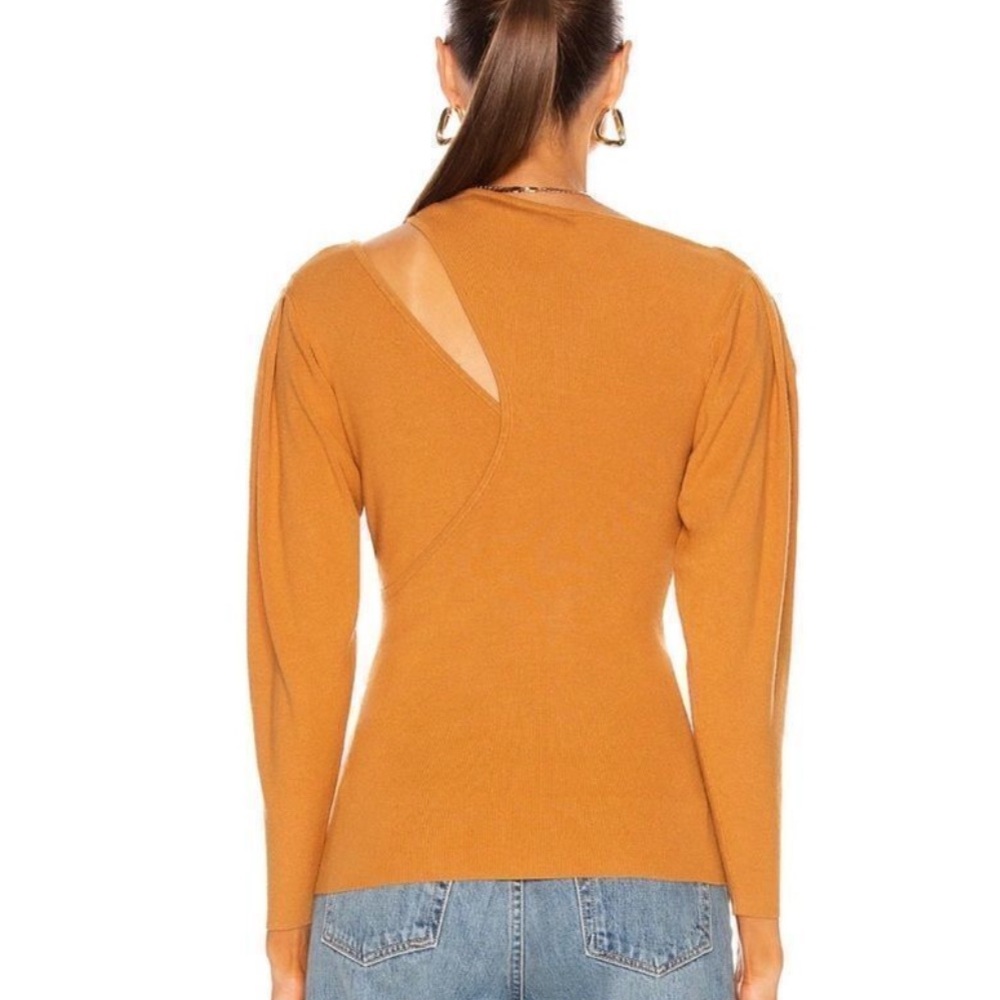 ALC Addison Cold Shoulder Top in Cashew Women's Size Large used lightly - Picture 2 of 7